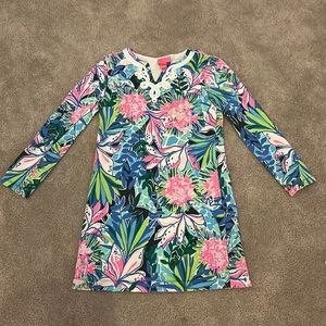 Lily Pulitzer long sleeve dress barley used not new with tags